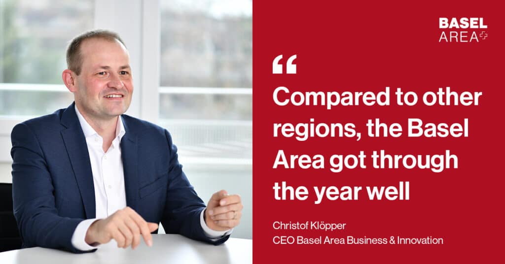 Christof-Klöpper-Quote - Compared to other regions, the Basel Area got through the year well