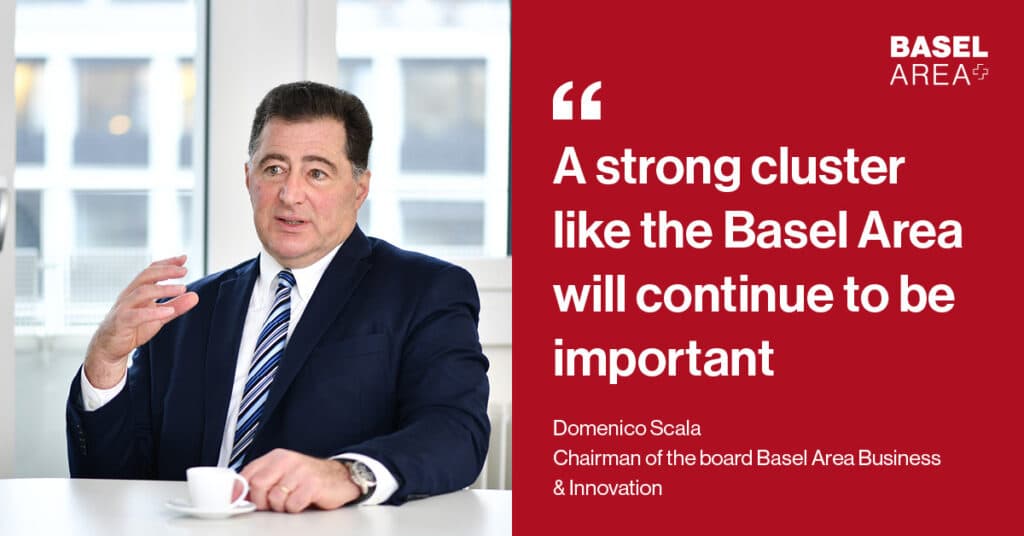 Quote by Domenico Scala - A strong cluster like the Basel Area will continue to be important also after coronavirus